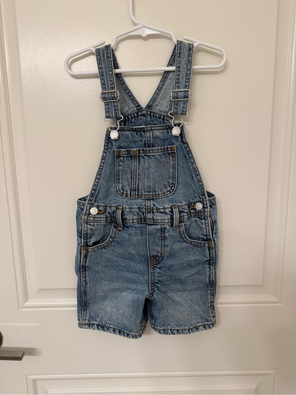Old Navy Light Blue Denim Short Overalls